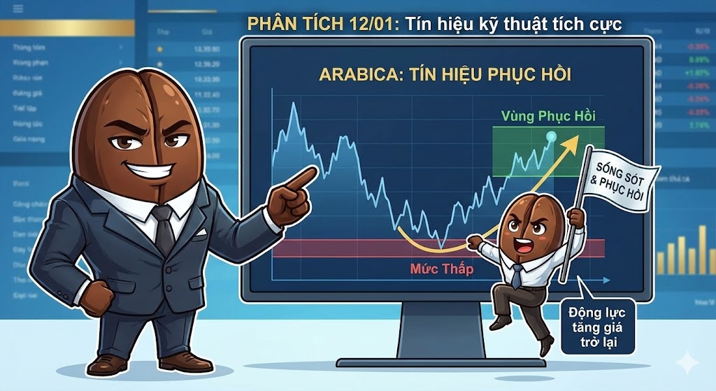 Phân tích Arabica 12/01: Arabica đang phát đi tín hiệu 